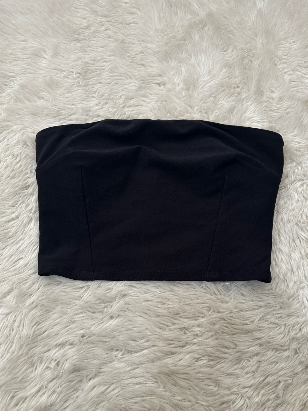 ALO Yoga Alosoft Black Crop Tube Top